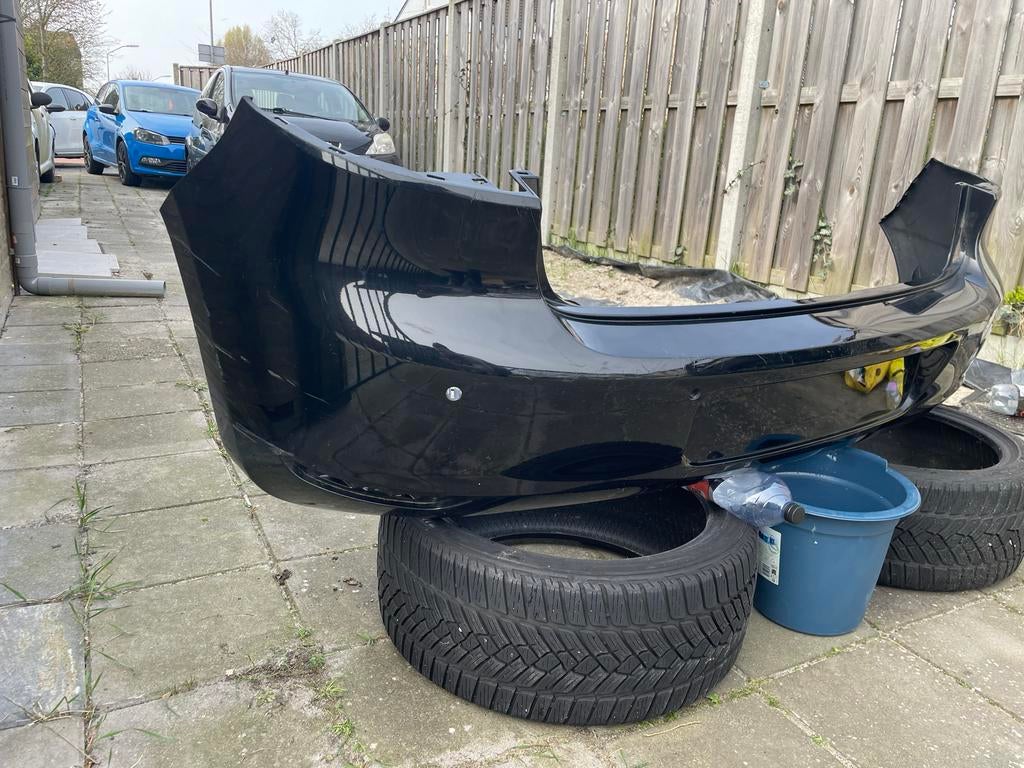 VW Golf 6 Achterbumper Origineel LC9X met sensorgaten, Auto-onderdelen, Gebruikt, Volkswagen, Ophalen of Verzenden, Achter