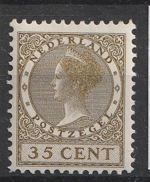 195 1926 Kon. Wilhelmina MH, Postzegels en Munten, Postzegels | Nederland, Ophalen of Verzenden, T/m 1940, Gestempeld
