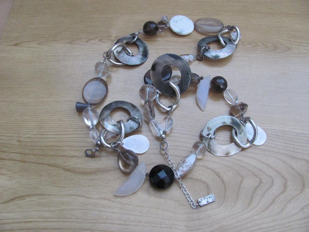 FI-VA sieraden, halskettingen., Sieraden, Tassen en Uiterlijk, Kettingen, Ophalen of Verzenden, Gebruikt, Overige kleuren, Overige materialen