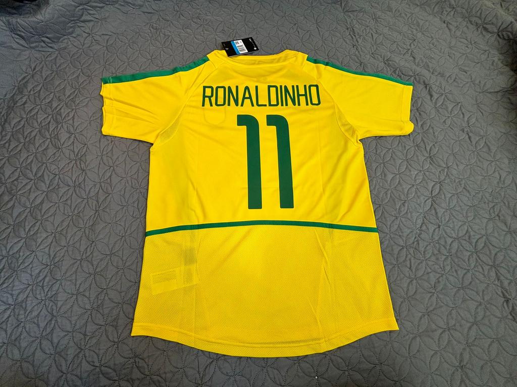 Brazilië 2002 shirt Ronaldinho maat M, Maat M, Ophalen of Verzenden, Nieuw, Shirt