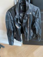 Stoer zwart leren gipsy jack met ritsen - Maat M, Ophalen of Verzenden, Gedragen, Maat 38/40 (M), Zwart