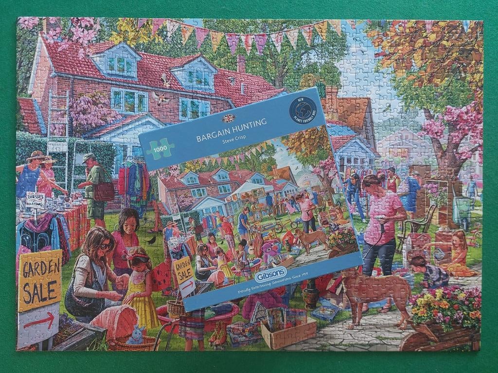 Gibsons Puzzel "Bargain Hunting" 1000 stukjes, Ophalen of Verzenden, 500 t/m 1500 stukjes, Zo goed als nieuw, Legpuzzel