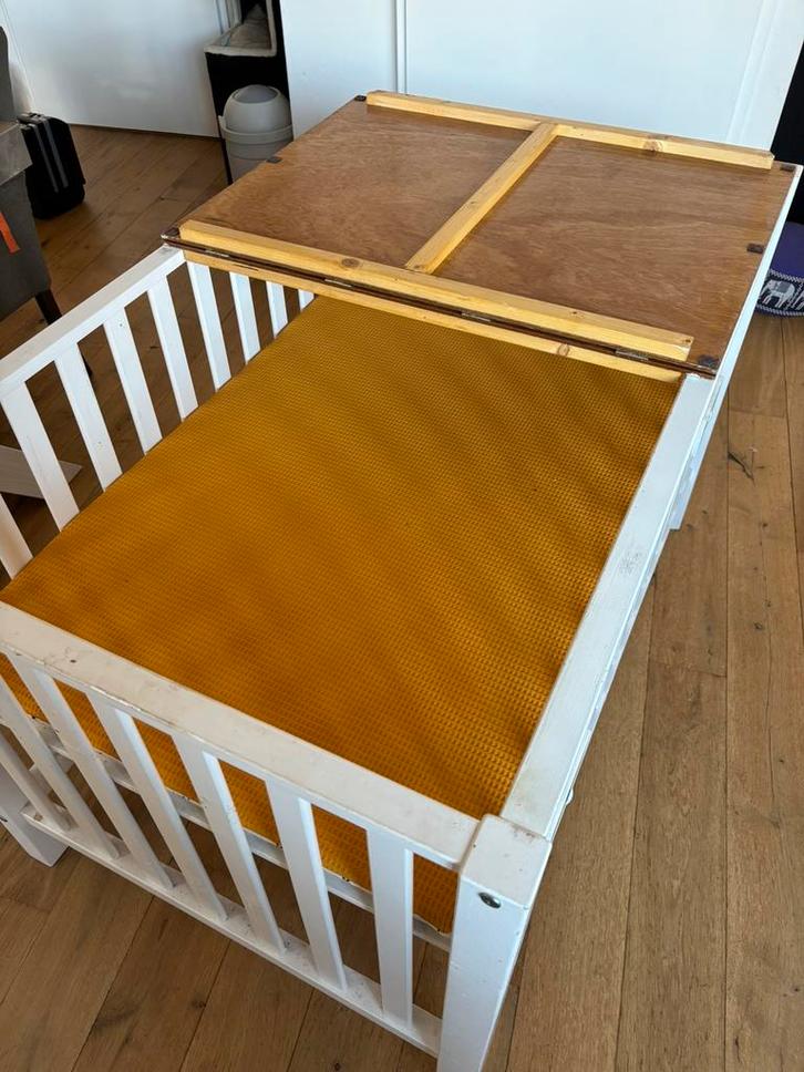 Tweeling box Bopita, Kinderen en Baby's, Boxen, Gebruikt, Rechthoekig, In hoogte verstelbaar, Boxkleed, Ophalen