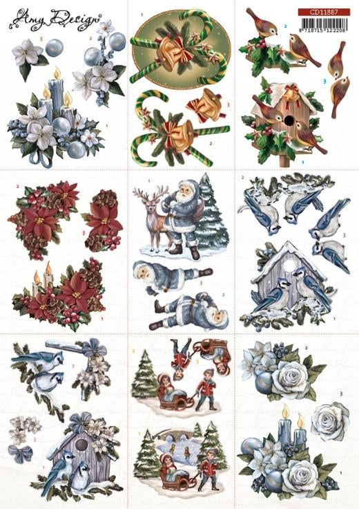 Amy Design Christmas Mini 4 3D knipvel A4 CD11887, Kerst, ., Nieuw, Ophalen of Verzenden