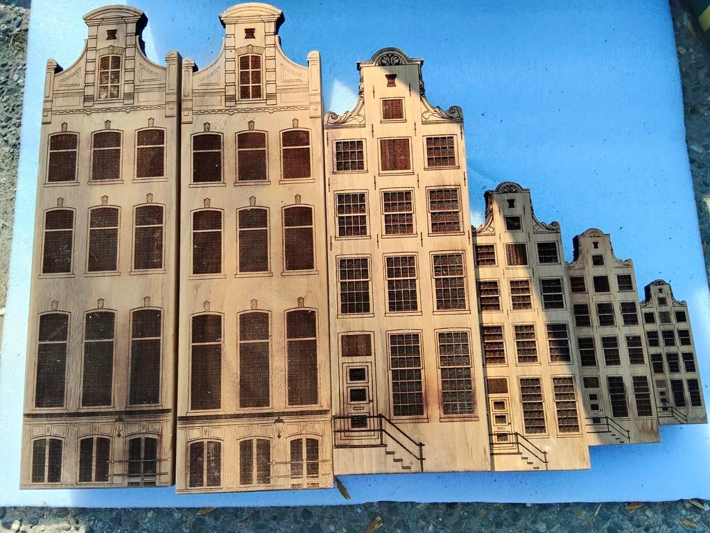 Houten Grachtenpand, Kinderen en Baby's, Speelgoed | Poppenhuizen, Ophalen of Verzenden