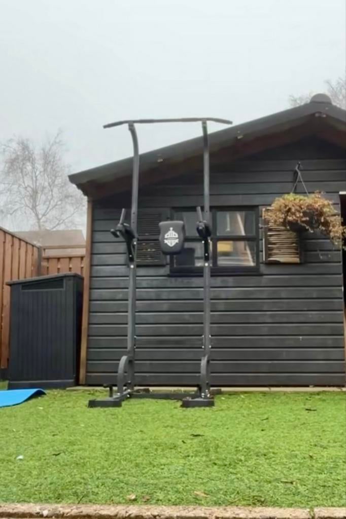 Sportsroyals Power Tower Dip Station, Ophalen, Gebruikt, Benen, Oprekstang