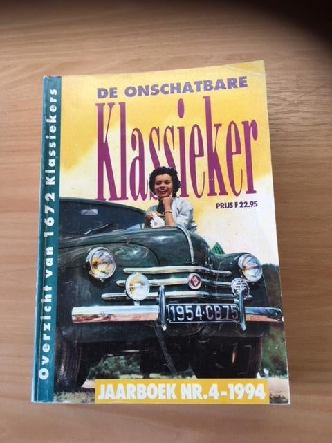 Autoboeken: De onschatbare Klassieker Jaarboek   nr 4   1994, Ophalen of Verzenden, Zo goed als nieuw, Algemeen