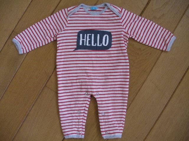 HEMA jumpsuit boxpakje rood wit streep maat 50, Jongetje of Meisje, Ophalen of Verzenden, Zo goed als nieuw, Hema