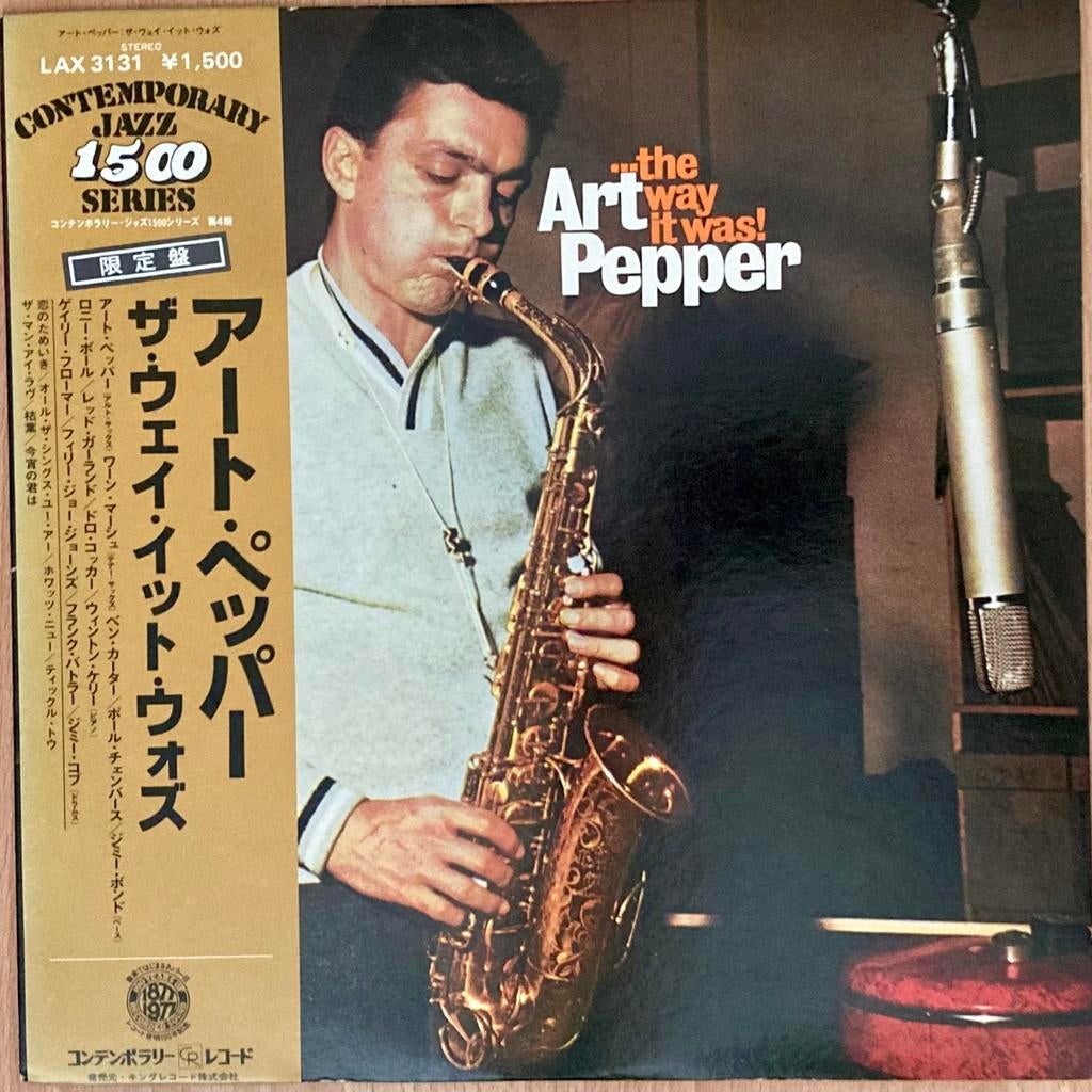 Jazz LP ART PEPPER-The way it was, Contemporary, Japan, Obi, Cd's en Dvd's, Vinyl | Jazz en Blues, 1960 tot 1980, Verzenden, Zo goed als nieuw