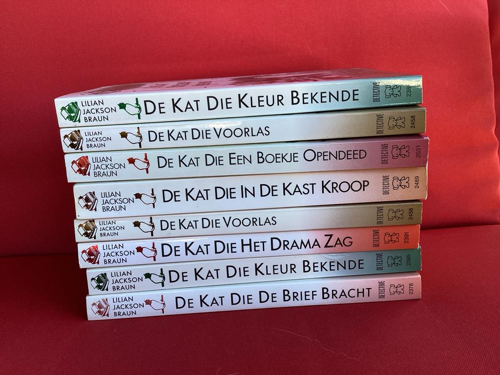 De Kat Die... - Lilian Jackson Braun - 8-delige set, Ophalen, Gelezen