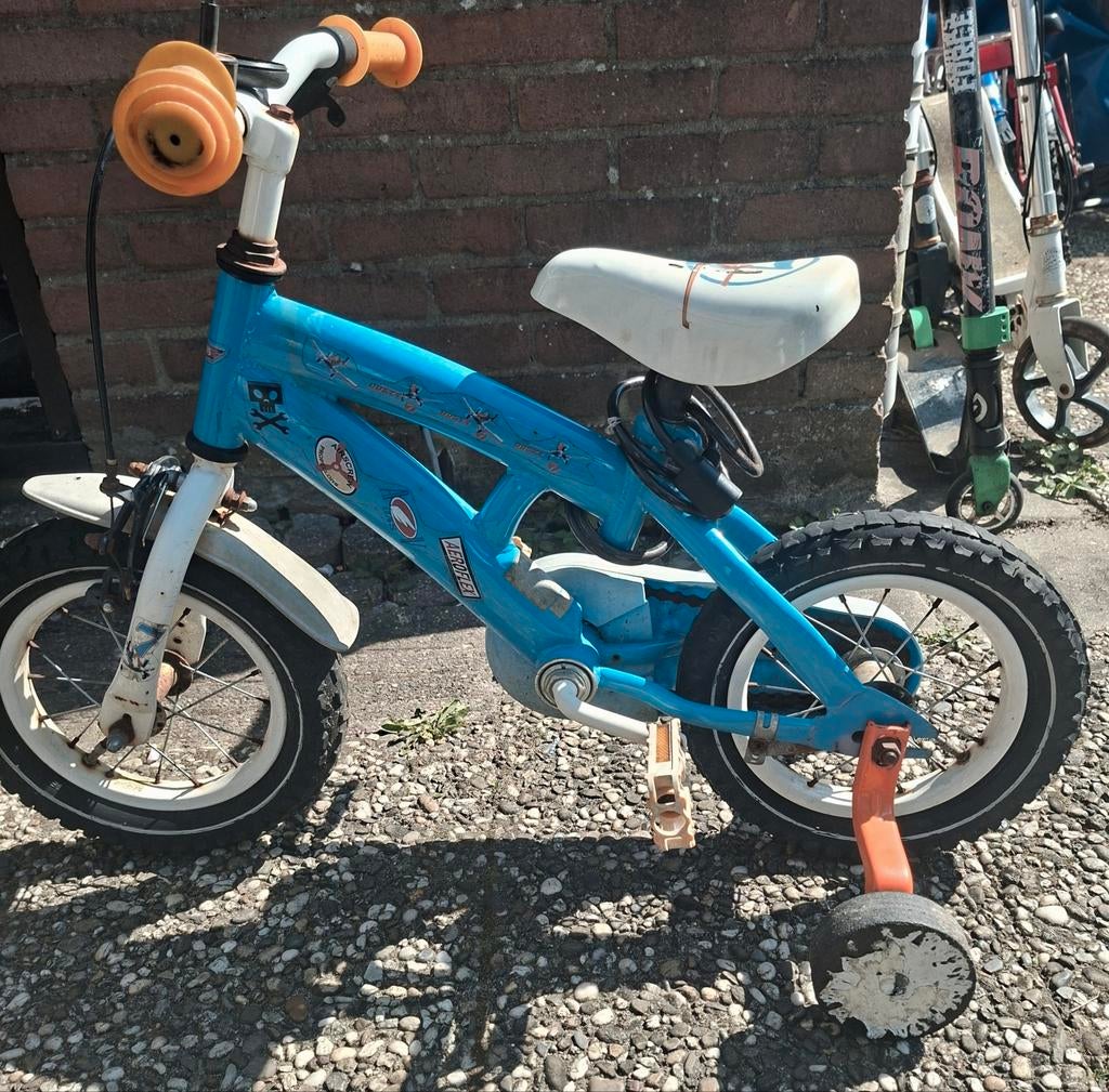 Blauwe jongensfiets 12 inch, Ophalen of Verzenden, Gebruikt, Minder dan 16 inch