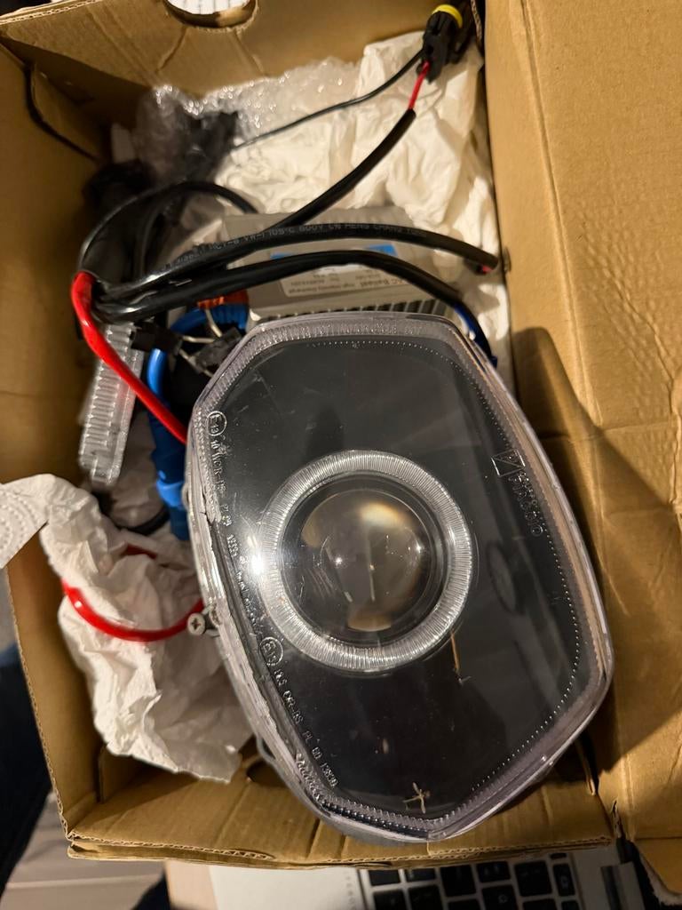LED Angel eye Vespa Sprint - Diverse Kleuren, Ophalen of Verzenden, Nieuw, Koplamp, Vespa