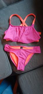 Nieuwe roze oranje bikini met gekruiste rugbandjes maat 158-, Bikiniset, Meisje, Nieuw, Ophalen of Verzenden