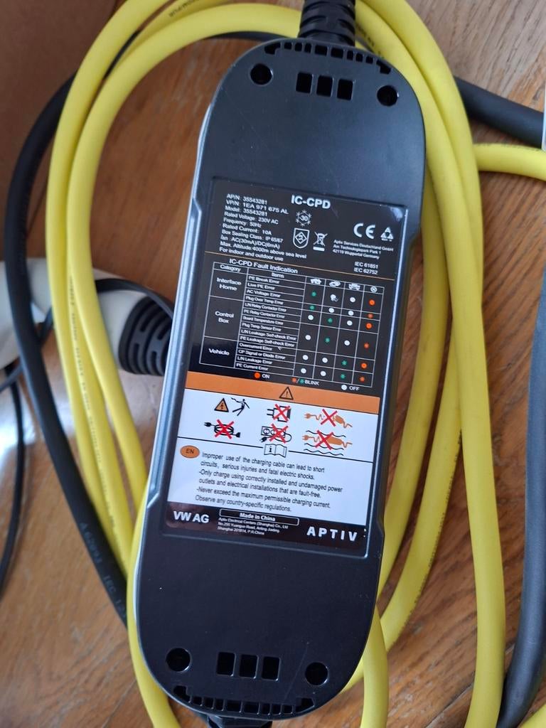 Aptiv Mobiele Laadkabel VW AG IC-CPD - nieuw  !!, Ophalen of Verzenden, Nieuw, Laadkabel