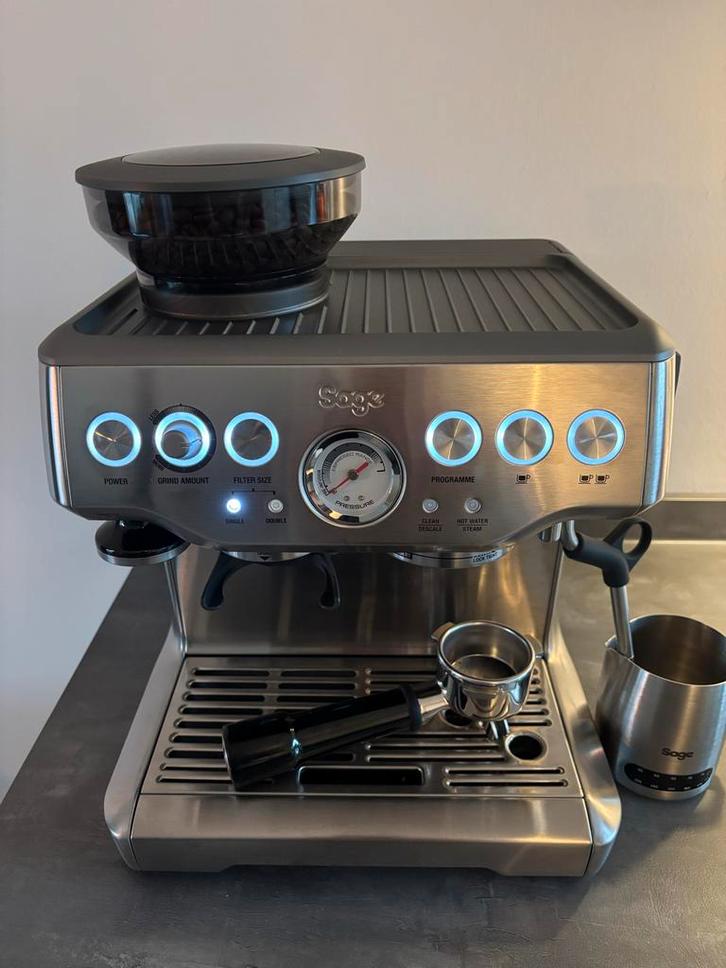 Sage Barista Express Espressomachine - Nieuw, Witgoed en Apparatuur, Koffiezetapparaten, Nieuw, Koffiebonen, Espresso apparaat