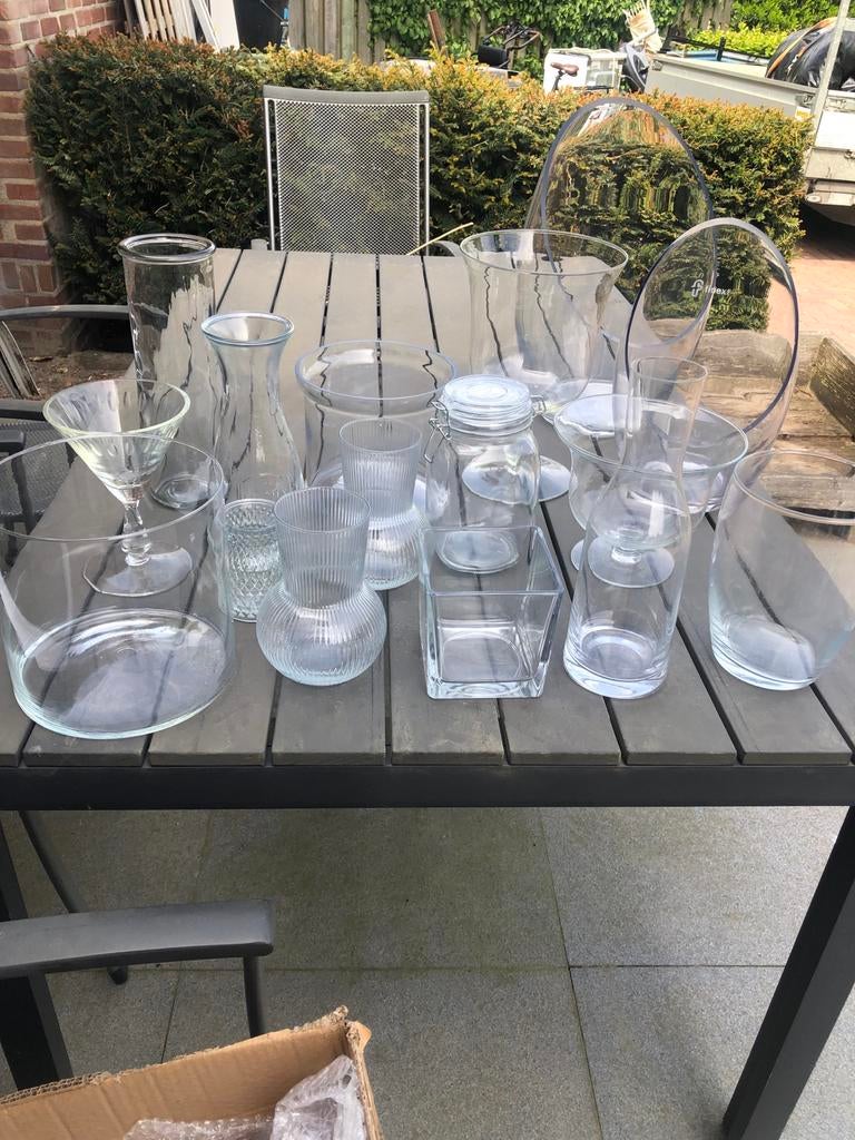 Complete Snoeptafel Set: Glaswerk, Zakjes, Schepjes & Tangen, Ophalen, Goud, Zo goed als nieuw, Overige merken