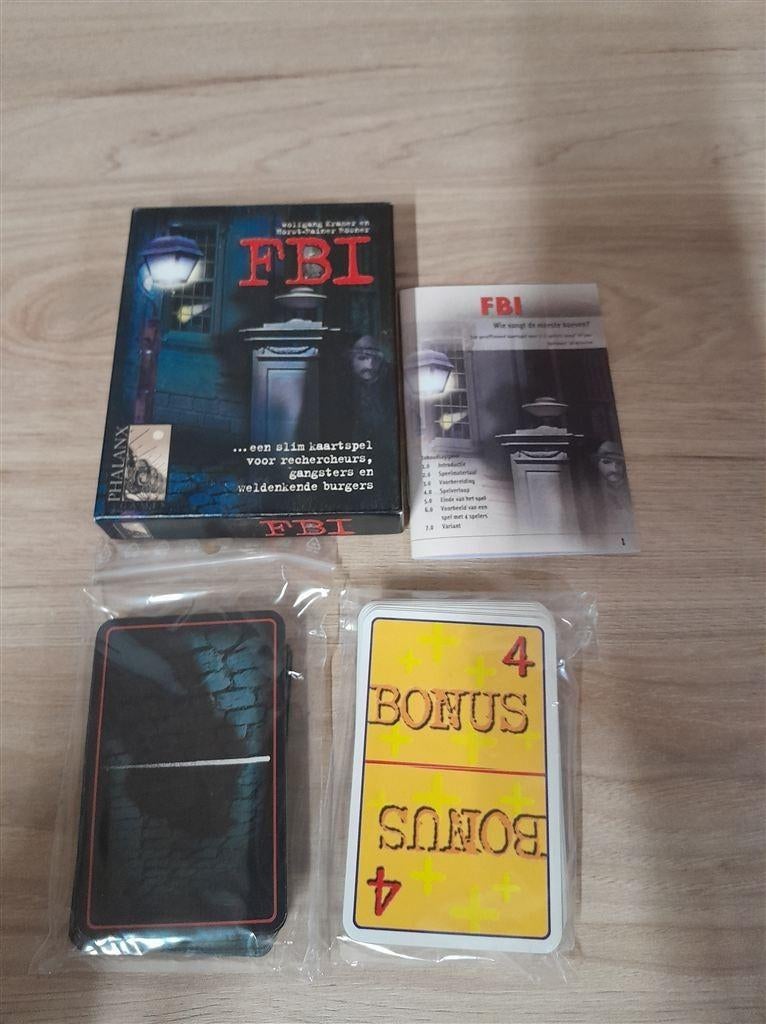 FBI kaartspel - s3416, Verzenden, Zo goed als nieuw