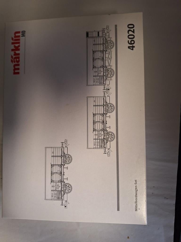 Märklin 46020: Set van 3 Middenboordwagens, Hobby en Vrije tijd, Modeltreinen | H0, Wisselstroom, Wagon, Ophalen of Verzenden