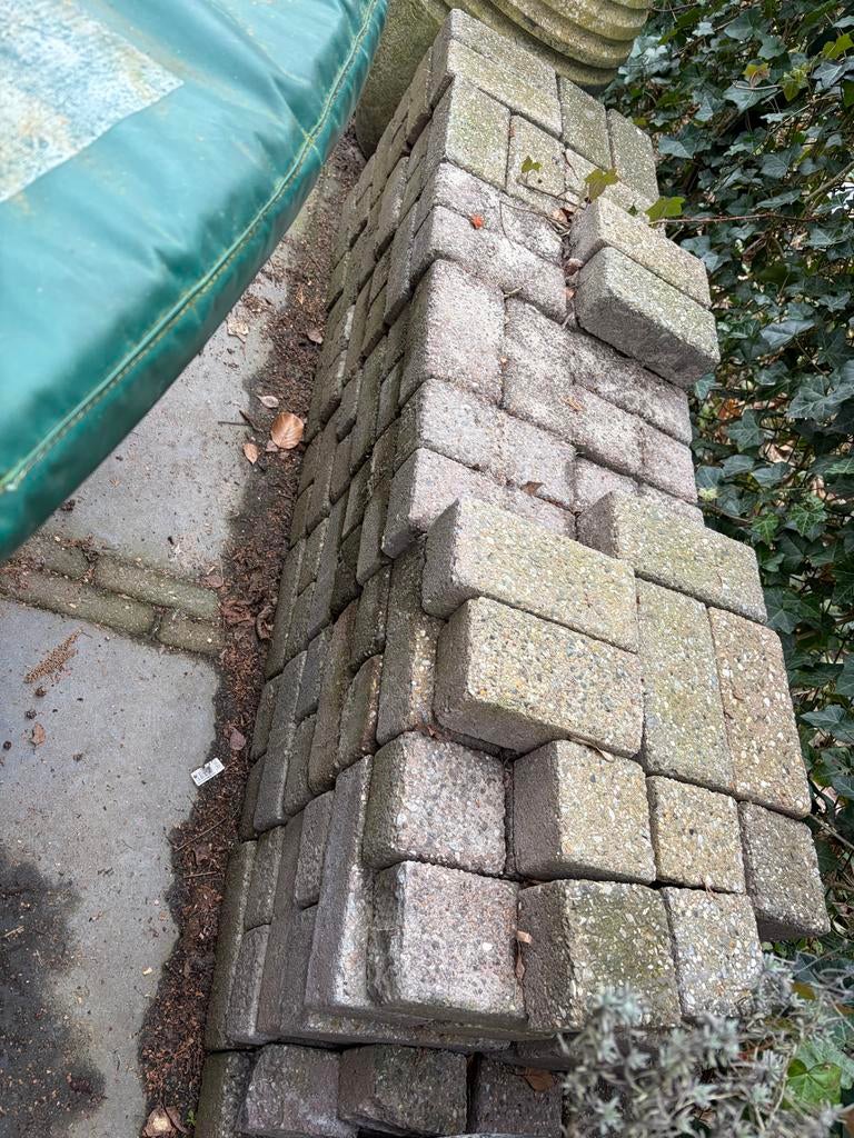Betonklinkers - 160 stuks, Tuin en Terras, Ophalen, Gebruikt, Klinkers, Minder dan 5 m²