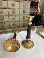 Authentiek paar 19e-Eeuwse Empire kaarskandelaars., Antiek en Kunst, Ophalen of Verzenden, Koper of Brons