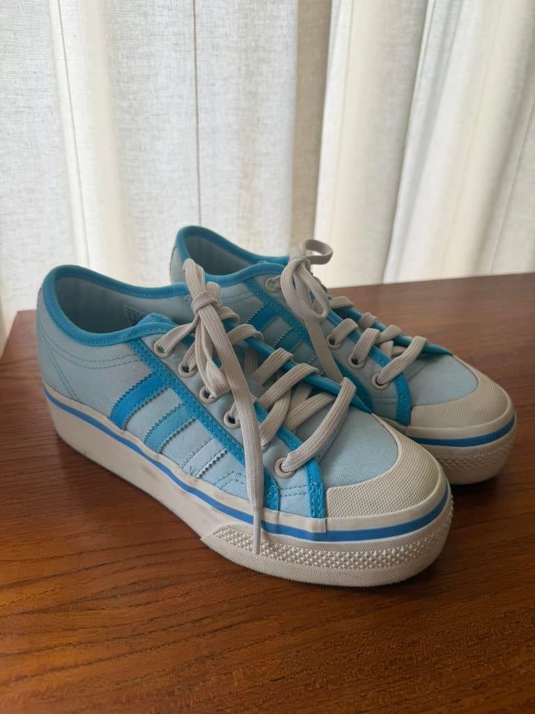 Adidas Nizza blauwe sneakers, Blauw, Ophalen of Verzenden, Sneakers of Gympen, Zo goed als nieuw