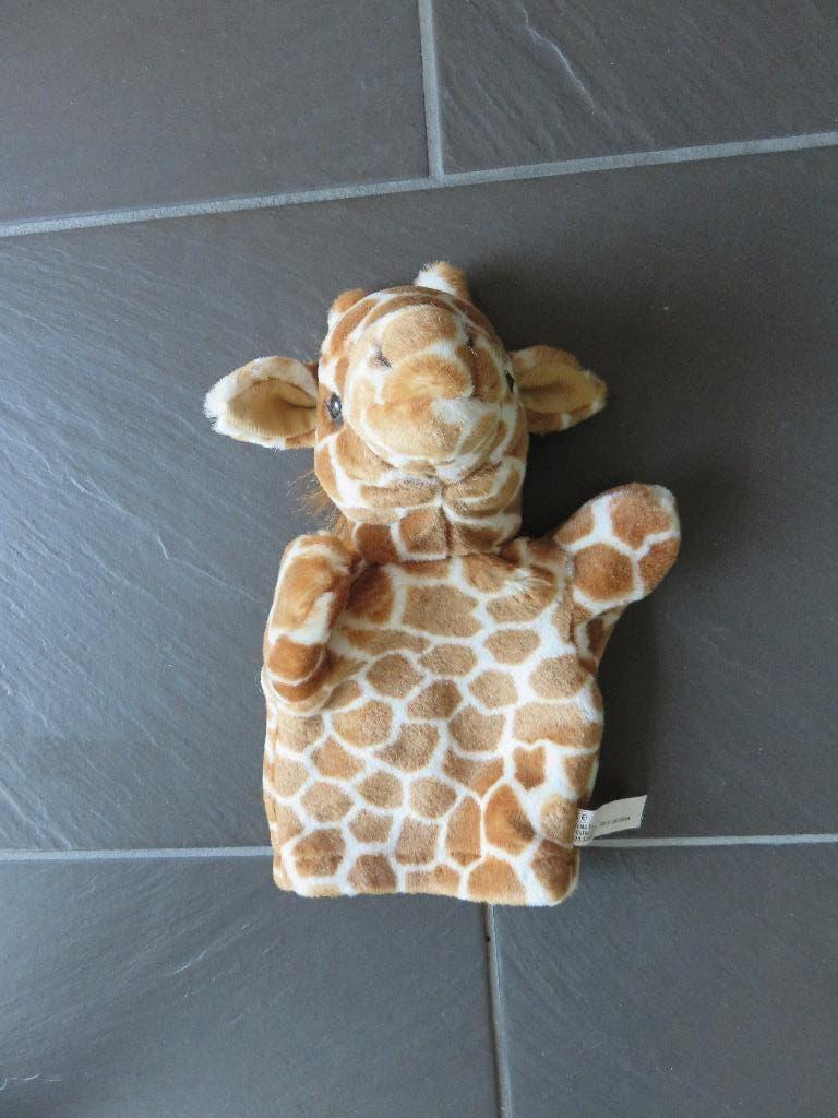 Handpop giraf, ca 26cm groot. Mooie stevig en zacht, Ophalen of Verzenden, Zo goed als nieuw, Ontdekken