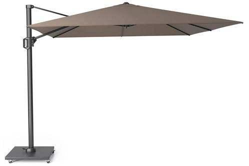 Nieuwe grote taupe zweefparasol 360 graden draaien 3m, Tuin en Terras, Parasols, Nieuw, Zweefparasol, 3 tot 4 meter, Kantelbaar