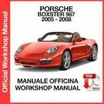 Porsche Boxster 987 2005-2009 Workshop Manual op DVD, Verzenden