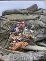 Vintage Donaldson Wax Jas met Mickey Mouse Borduurwerk, Ophalen of Verzenden, Gedragen, Maat 38/40 (M), Groen