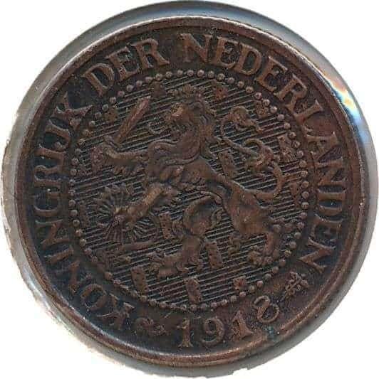 Nederland, 2,5 cent 1918, Postzegels en Munten, Munten | Nederland, Losse munt, Overige waardes, Koningin Wilhelmina, Ophalen of Verzenden