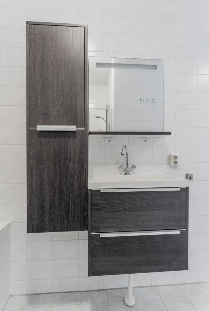 Badkamer meubel, Huis en Inrichting, Badkamer | Badkamermeubels, Ophalen, (Half)hoge kast, Gebruikt, 50 tot 100 cm