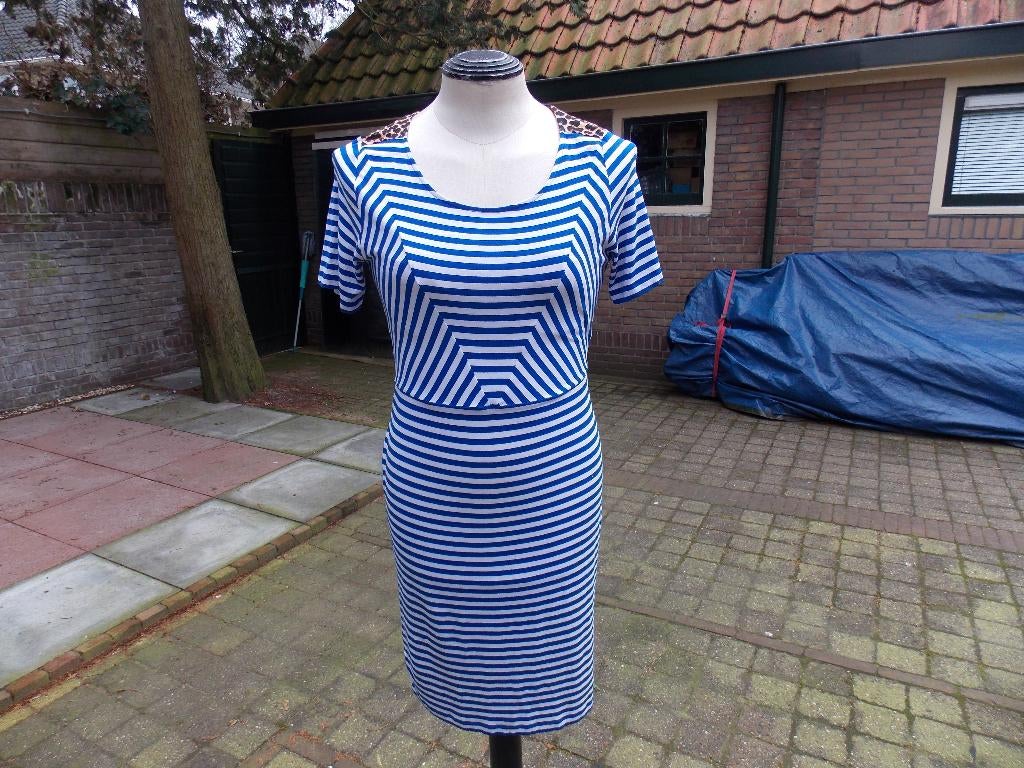 Jurk Juffrouw Jansen maat 40, Maat 38/40 (M), Blauw, Ophalen of Verzenden, Zo goed als nieuw