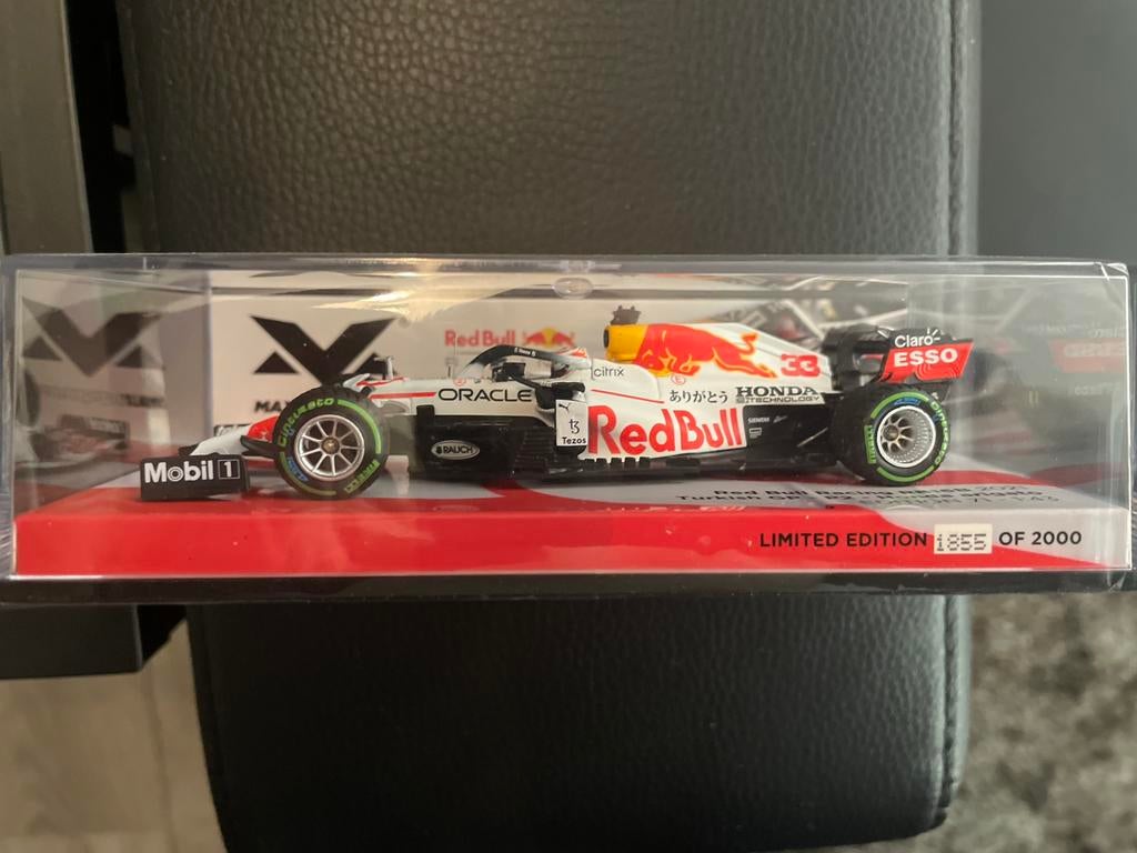 Max Verstappen 1:43 GP Turkije 2021 witte arigato livery, Ophalen, Nieuw