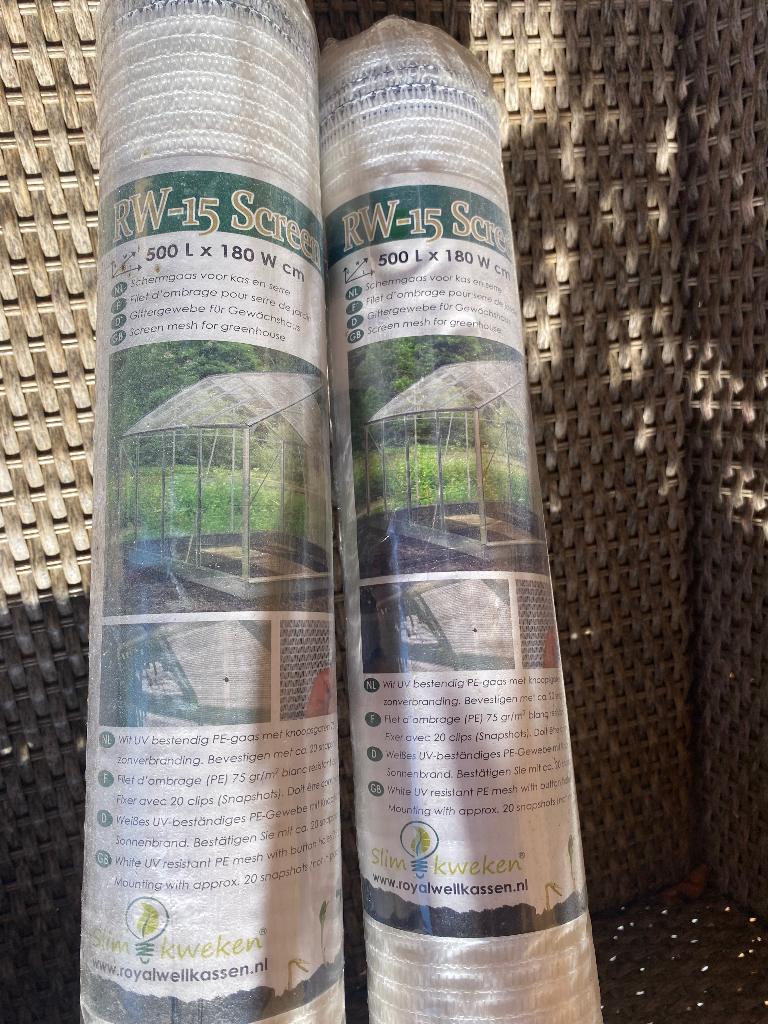 Schermgaas voor kas, Ophalen, Nieuw, Klimaatbeheersing
