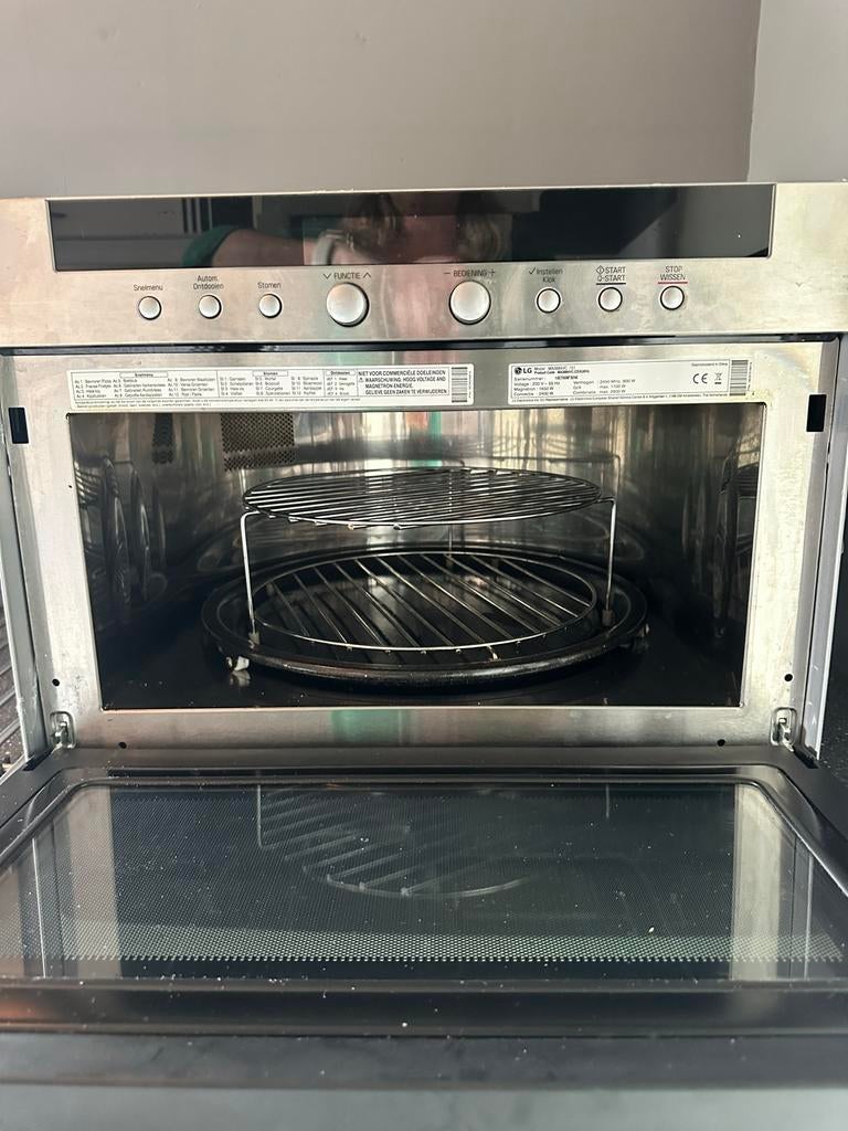 LG Combimagnetron/ stoomfunctie  - Inbouw - RVS, Ophalen, Zo goed als nieuw