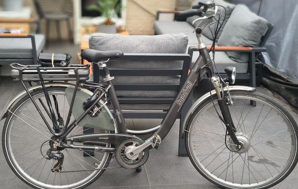 Sundvall elektrische damesfiets, Gebruikt, Velgrem, Versnellingen, Minder dan 47 cm