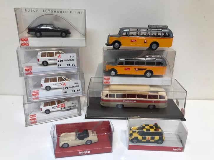 Herpa Busch Brekina Praline modelauto’s H0 1/87, Hobby en Vrije tijd, Modelauto's | 1:87, Nieuw, Bus of Vrachtwagen, Herpa, Verzenden