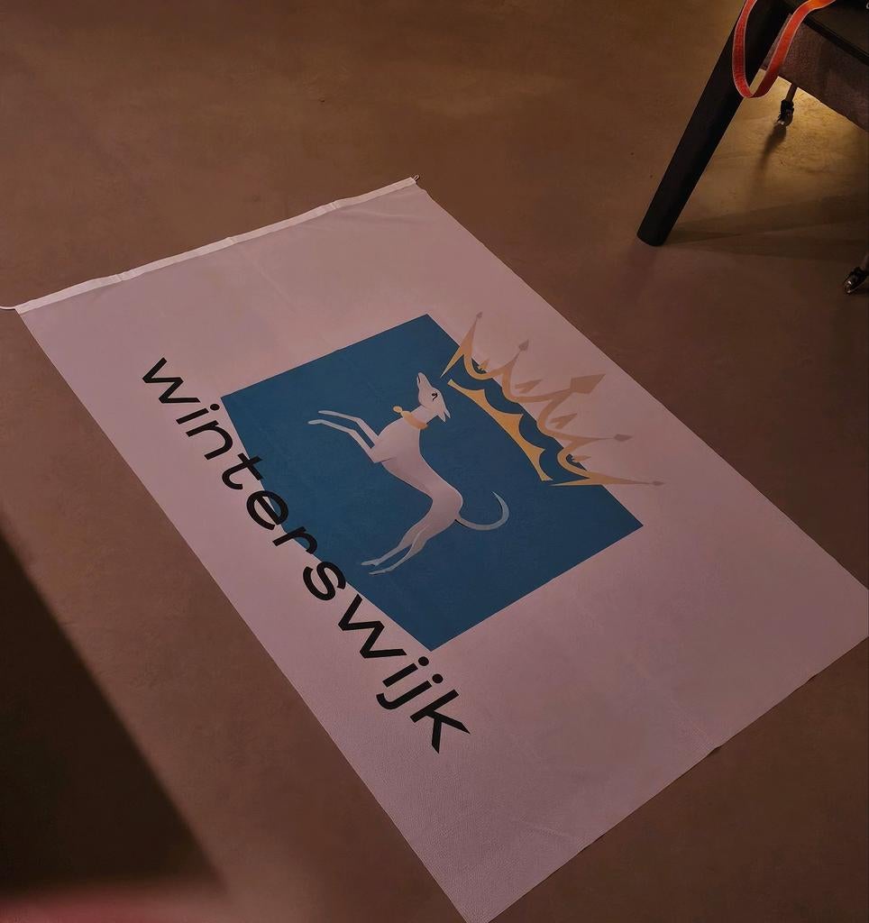 Vlag (powerdoek) 100x150 cm Winterswijk, nieuwstaat!, Ophalen of Verzenden