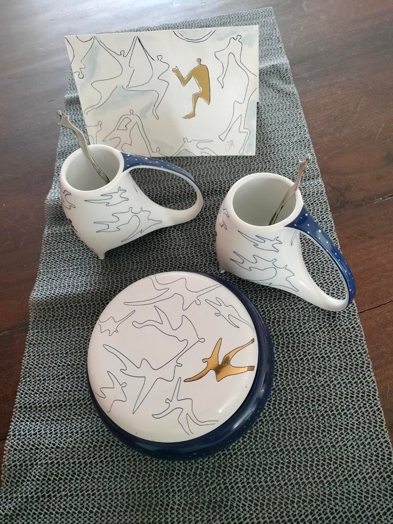 Artihove kopjes/lepeltjes en bonbon schaal, Ophalen of Verzenden