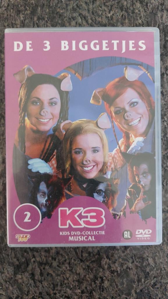 Dvd K3 De 3Biggetjes, Alle leeftijden, Ophalen of Verzenden, Zo goed als nieuw