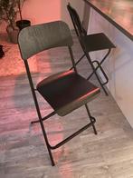 Zwarte houten barkrukken (2 stuks), Huis en Inrichting, Ophalen, Met voetsteun, 60 tot 90 cm, Nieuw