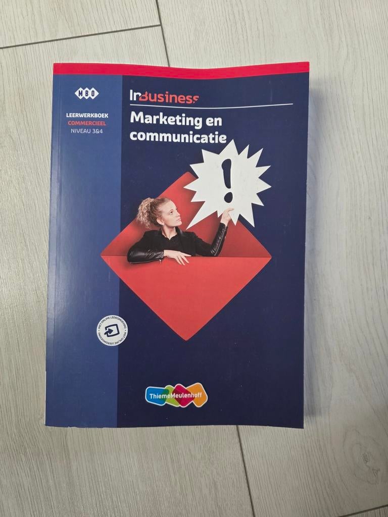 InBusiness Marketing en Communicatie Leerwerkboek, Boeken, Studieboeken en Cursussen, Evelien van Dijk, Jacqueline de Kok, Ophalen of Verzenden