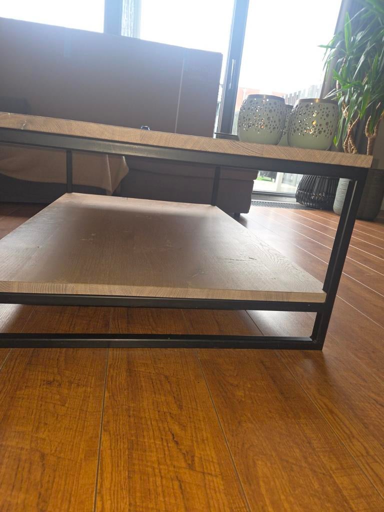 Mooie industriële salontafel., Huis en Inrichting, 100 tot 150 cm, Minder dan 50 cm, Rechthoekig, 50 tot 100 cm