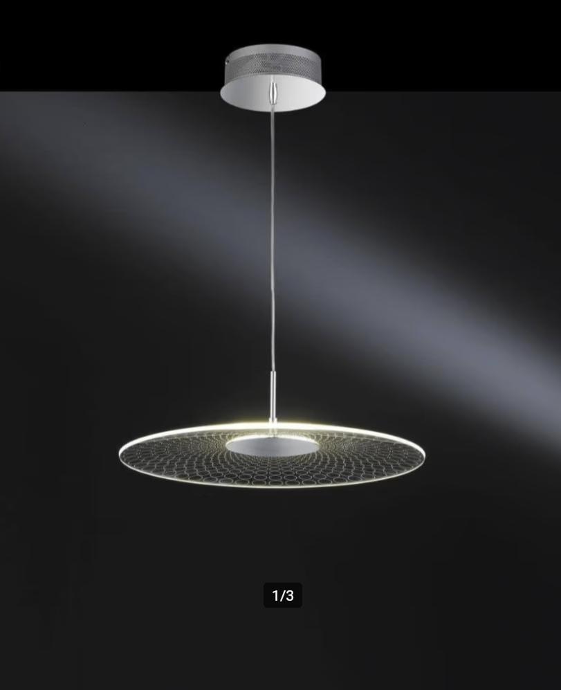 Wofi Coco 6405.01.01.7000 Hanglamp LED 15W – Chroom – NIEUW, Ophalen of Verzenden, Nieuw, Modern, 75 cm of meer