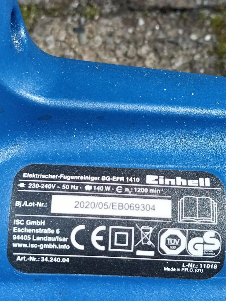 Elektrische voegenreiniger Einhell BG-EFR 1410, Ophalen of Verzenden, Gebruikt, Einhell