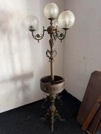 Antieke Bronzen Staande Lamp met 5 Bollen, Ophalen
