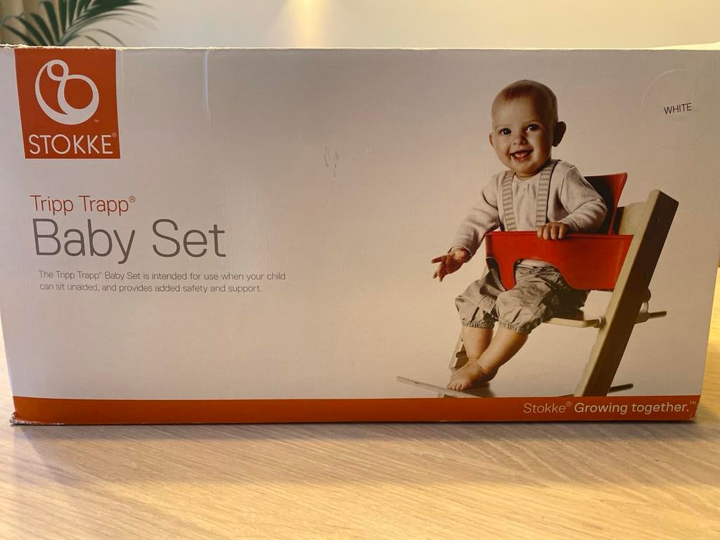 Stokke Tripp Trapp Baby Set Wit, Kinderen en Baby's, Kinderstoelen, Ophalen of Verzenden, Nieuw, Meegroeistoel, Stoelverkleiner