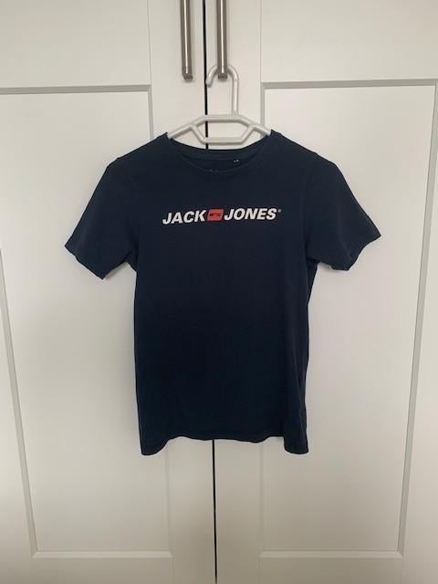 T-shirt Jack & Jones donkerblauw 152 (2x, prijs per stuk), Kinderen en Baby's, Kinderkleding | Maat 152, Ophalen of Verzenden