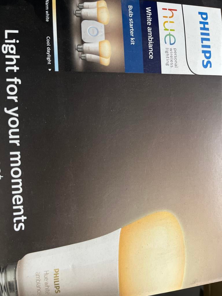 Philips Hue White Ambiance Starter Kit, Huis en Inrichting, Lampen | Losse lampen, Ophalen, Led-lamp, Gebruikt, Minder dan 30 watt
