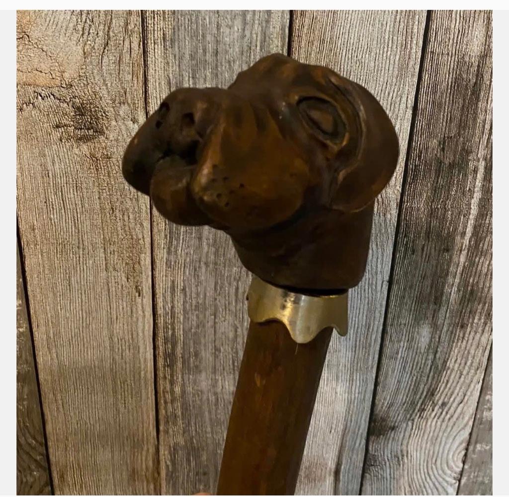 Bulldog kop, wandelstok, 90 cm, Ophalen of Verzenden